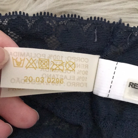 ❤️3X20 NEW - LOUNGERIE Brazil Sweet Lace Dark Blue Bikini Bottom Underwe… - Picture 9 of 13